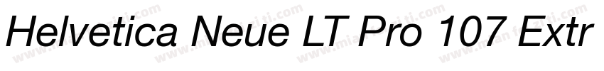 Helvetica Neue LT Pro 107 Extra字体转换